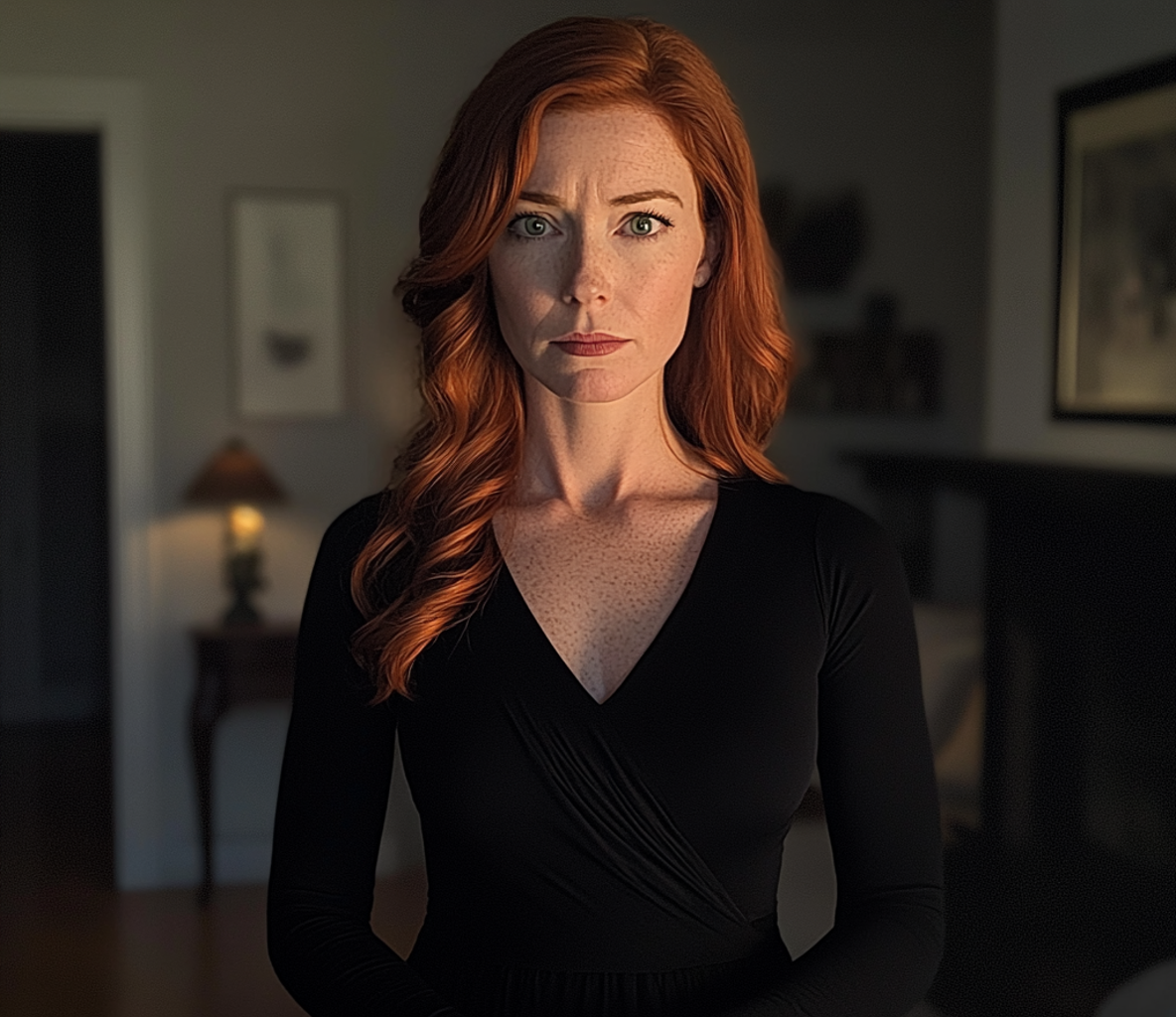 An upset woman standing in a living room | Source: no source