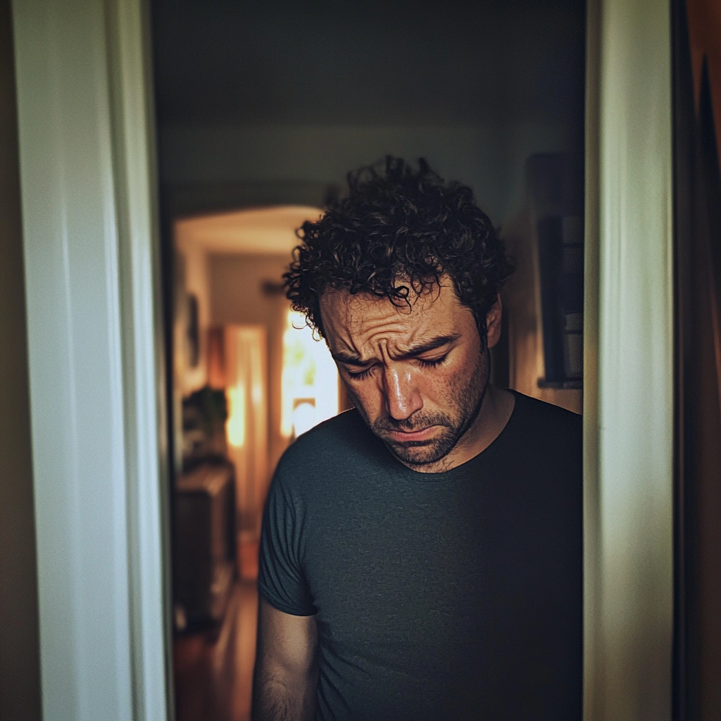 A man standing in a doorway | Source: No source