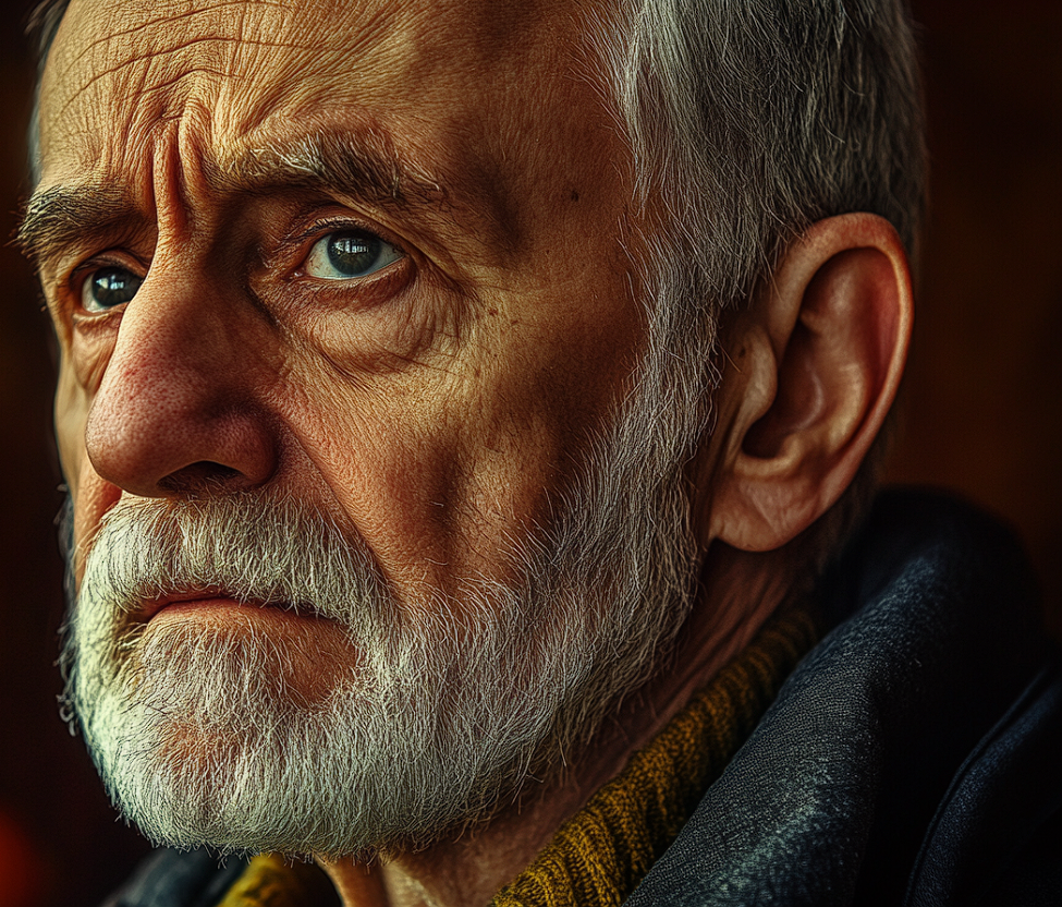 A close up of a cynical-looking man | Source: no source