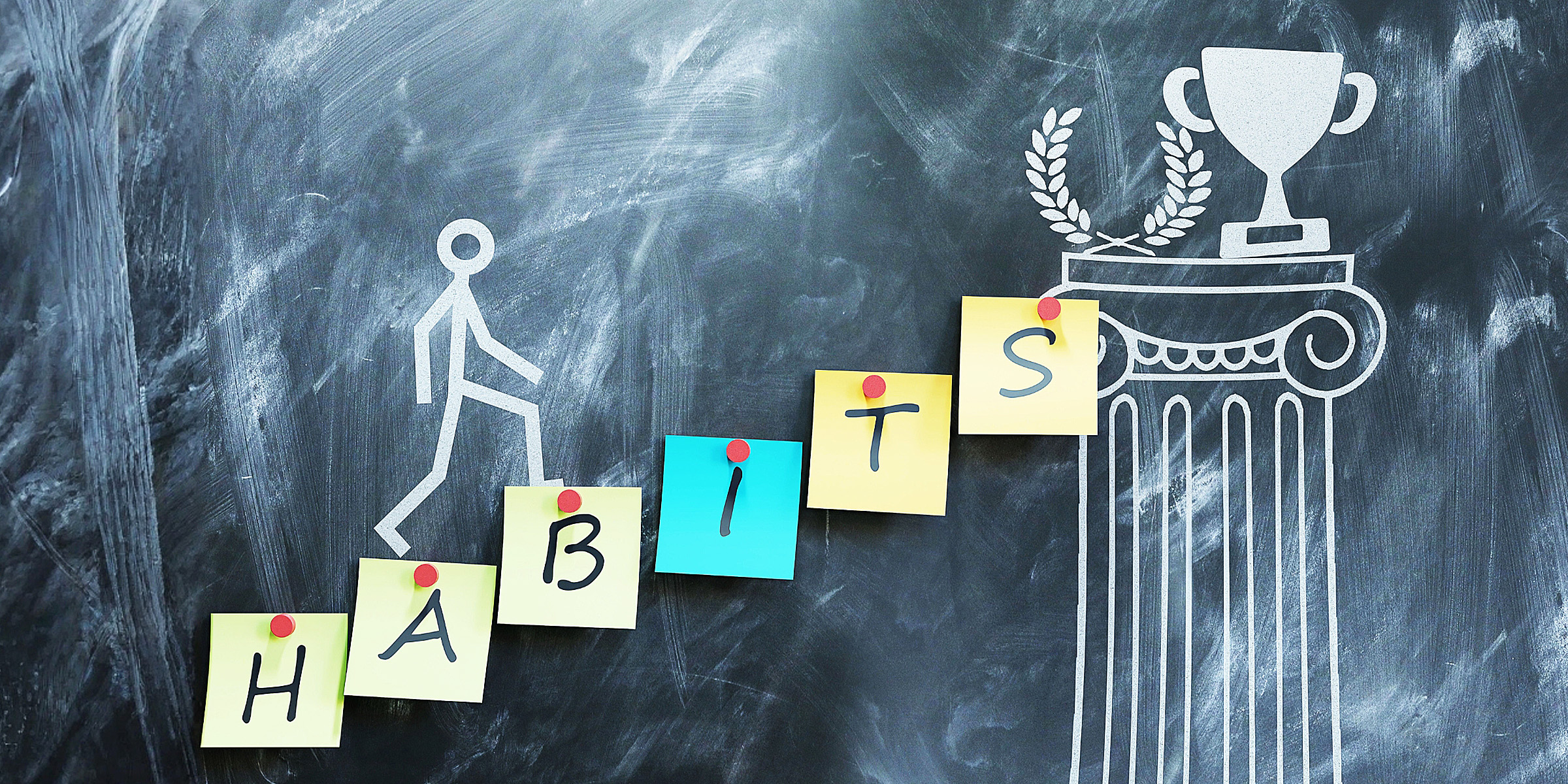 Habit written on sticky notes | Source: Shutterstock