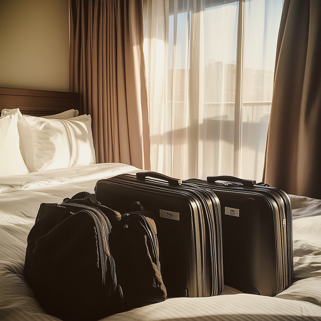 Packed suitcases on a bed | Source: No source