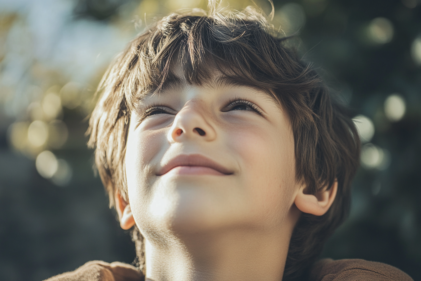 A teen boy smiling at someone | Source: No source