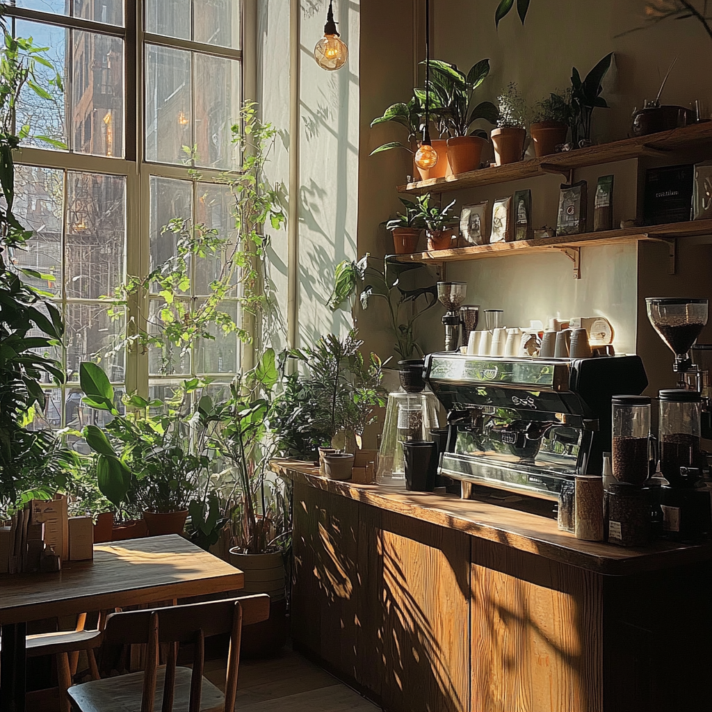 The interior of a coffee shop | Source: no source
