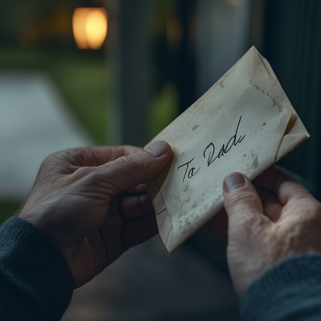 A man holding an envelope | Source: No source