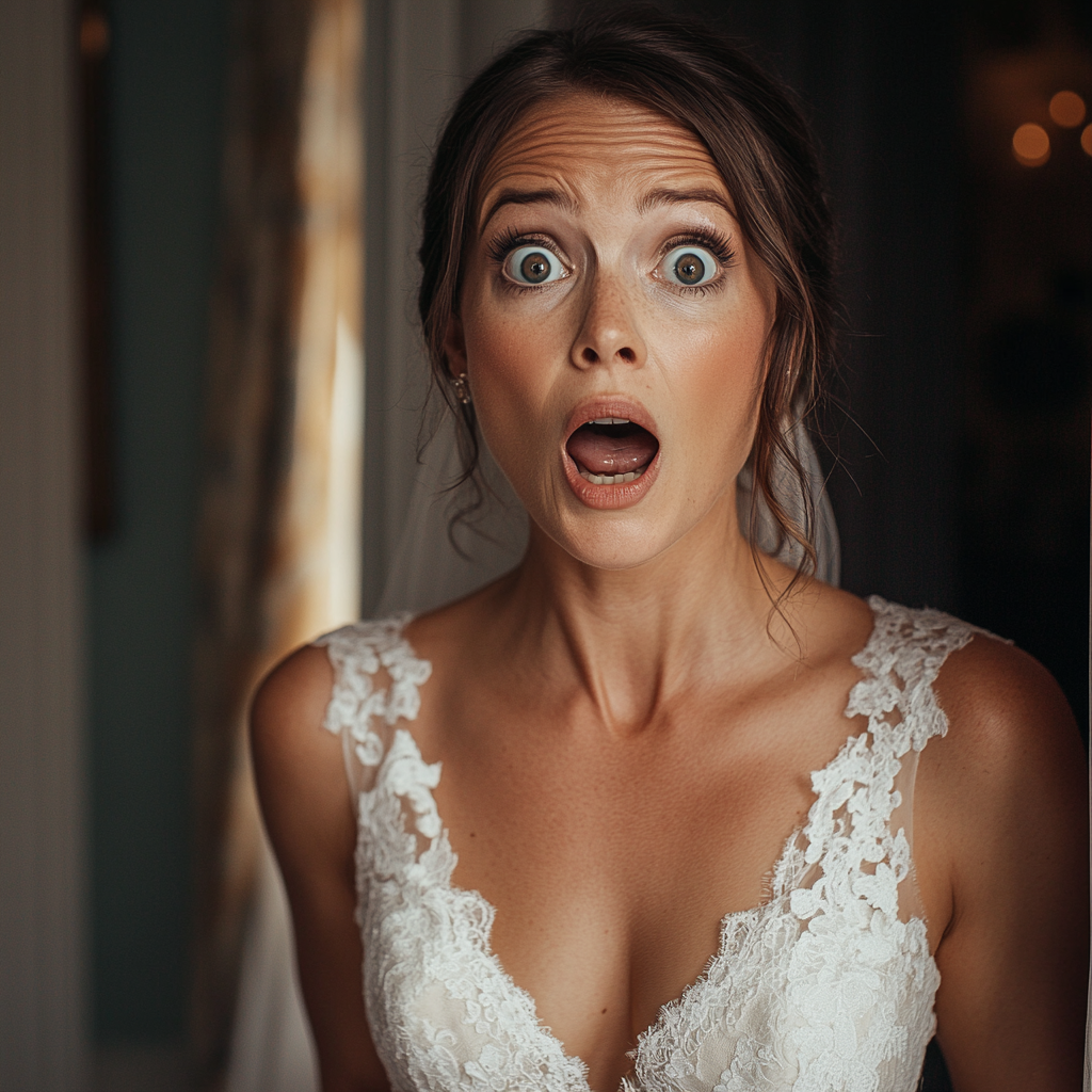 A shocked bride | Source: no source