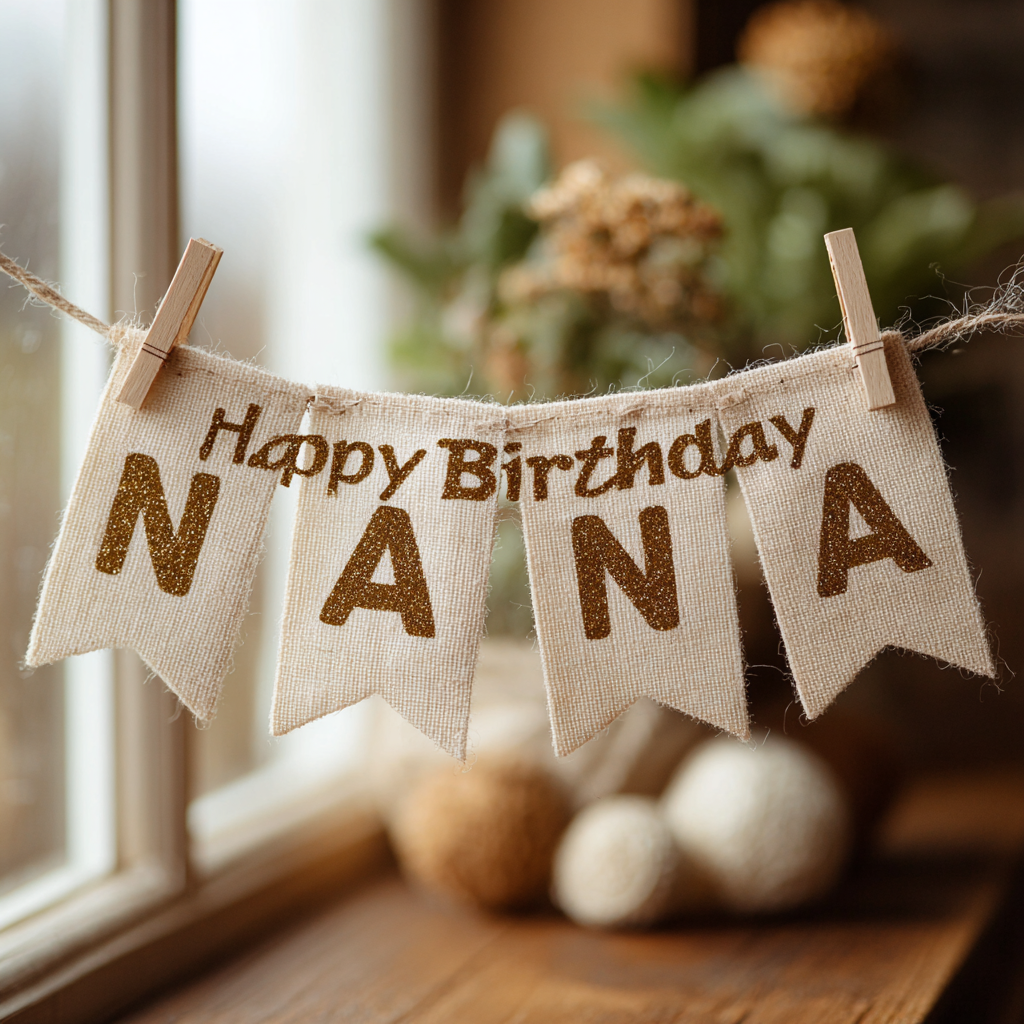 A birthday banner | Source: no source