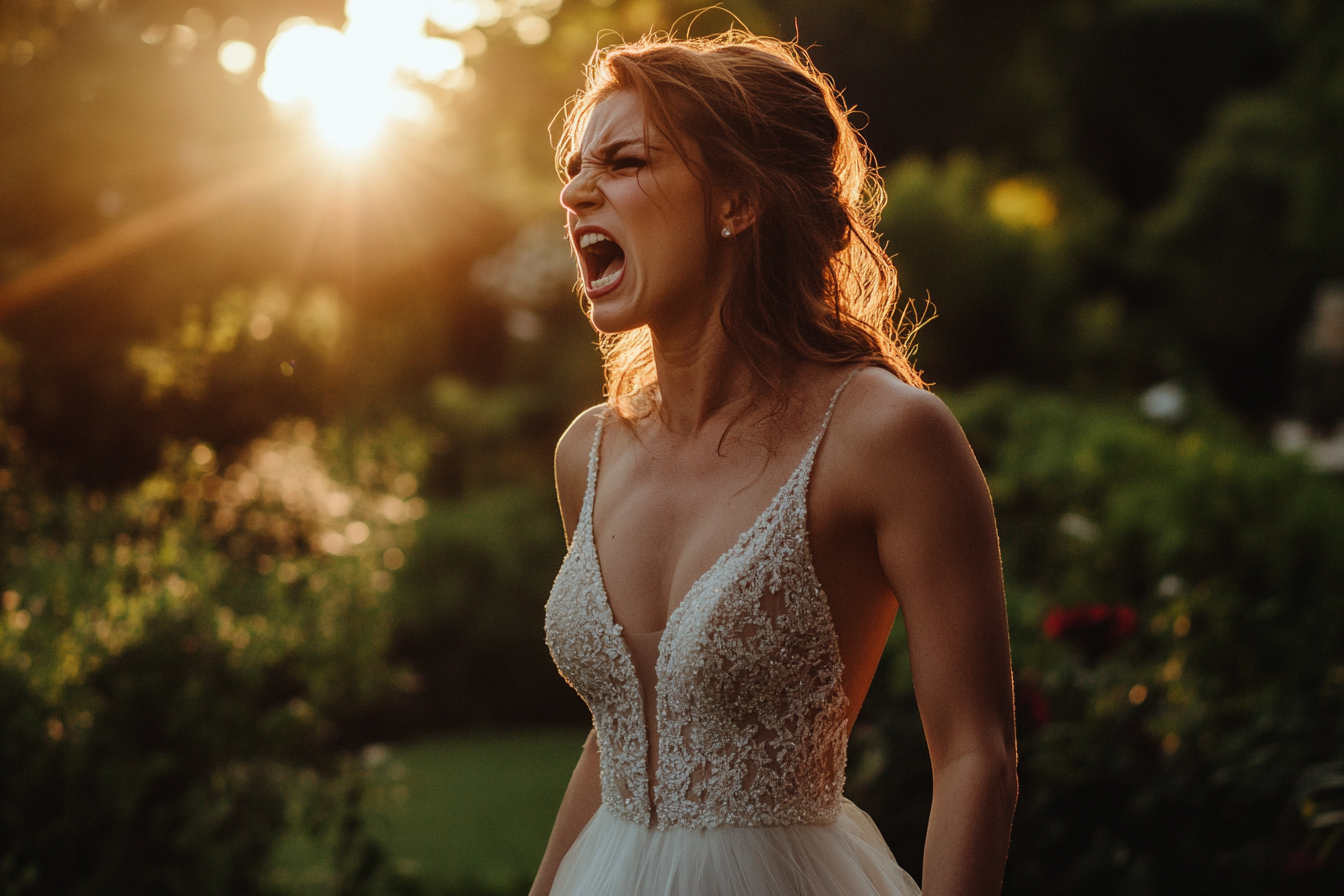 A bride yelling at someone | Source: No source