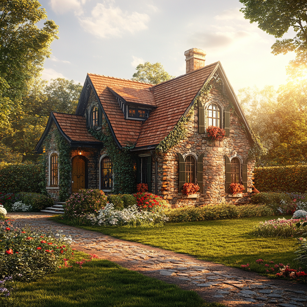 A picturesque house with a beautiful garden | Source: No source
