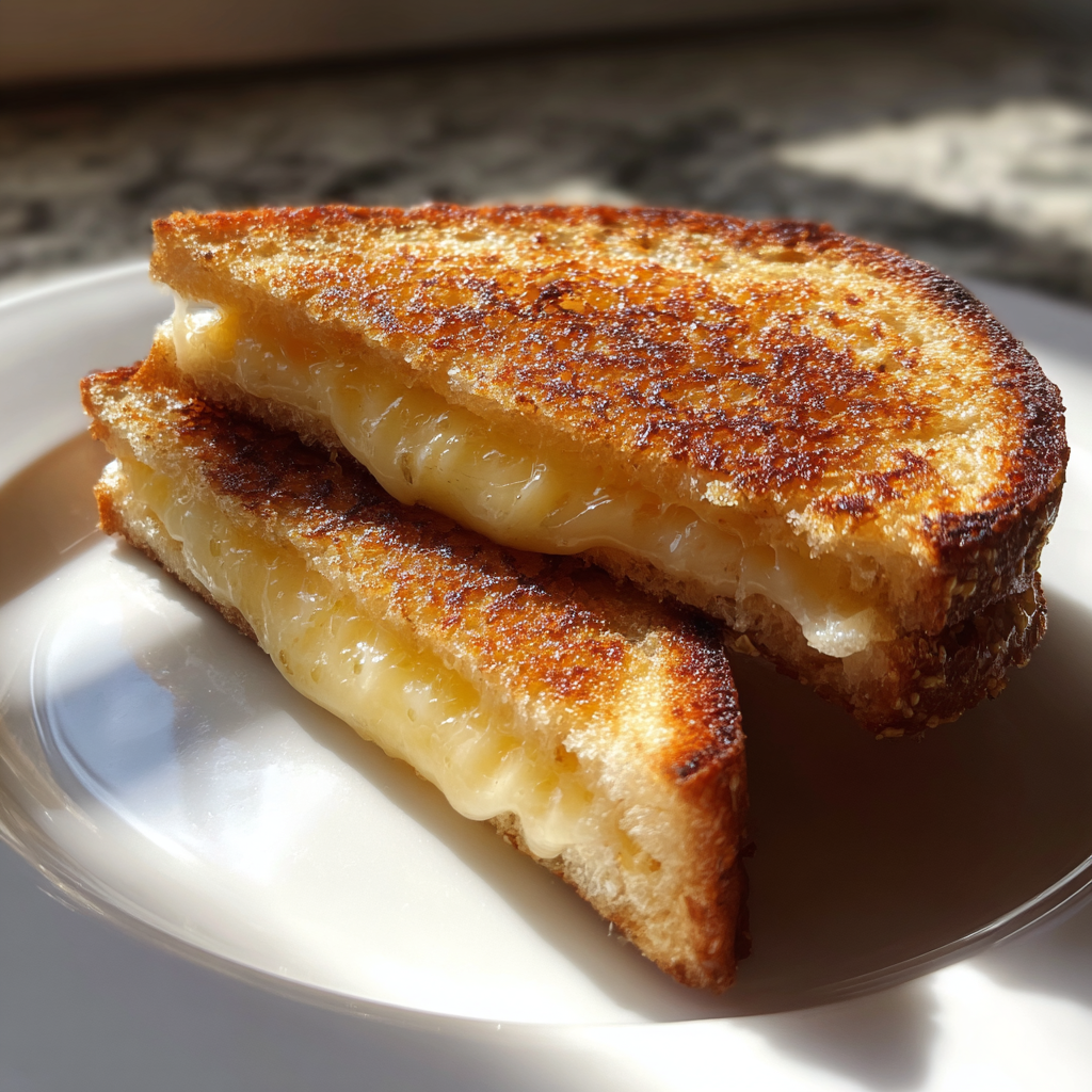 A grilled cheese sandwich | Source: No source