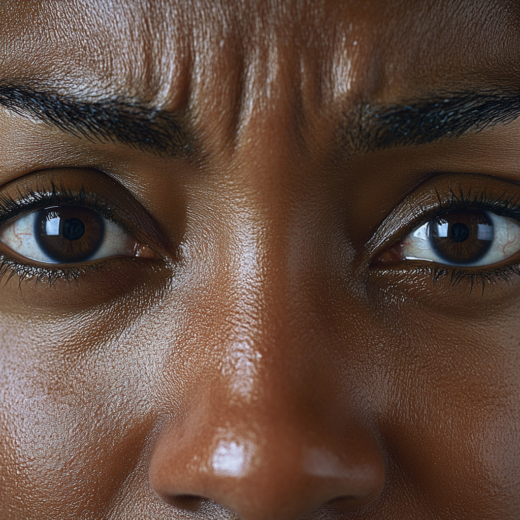 A woman with an angry look in her eyes | Source: no source