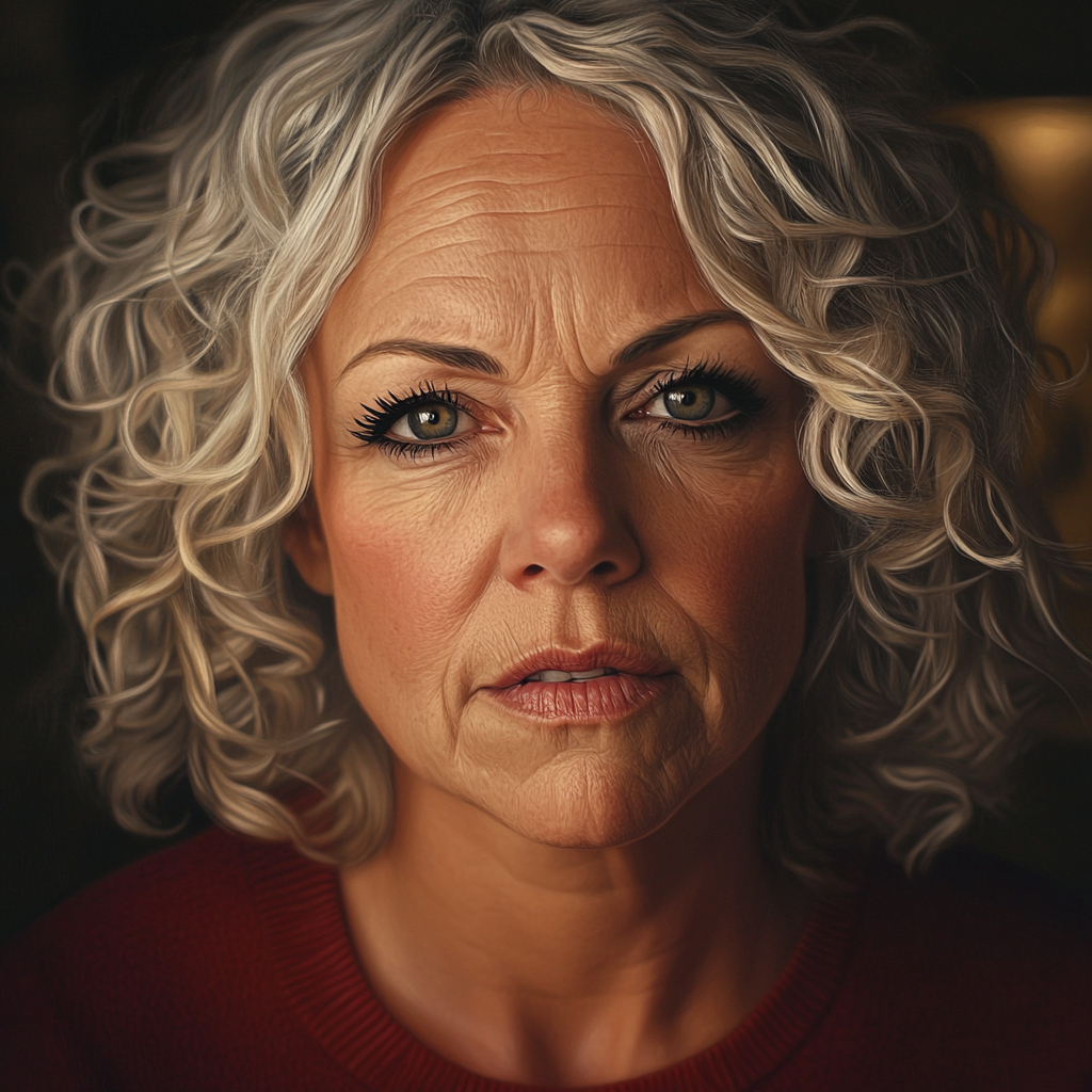 An emotional senior woman | Source: no source