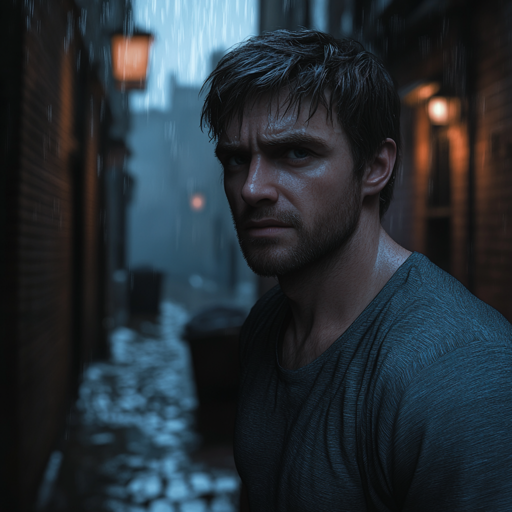 A man standing in an alley | Source: no source