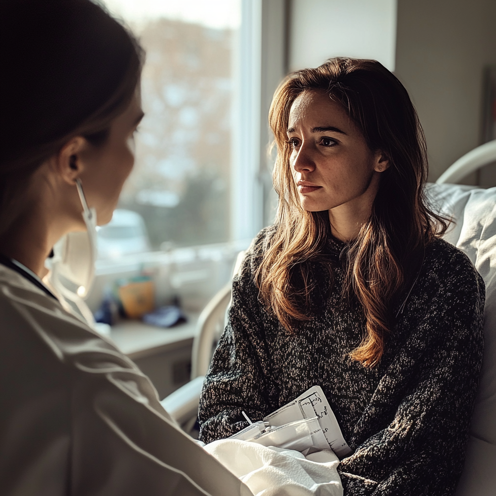 Female patient consulting a doctor | Source: No source