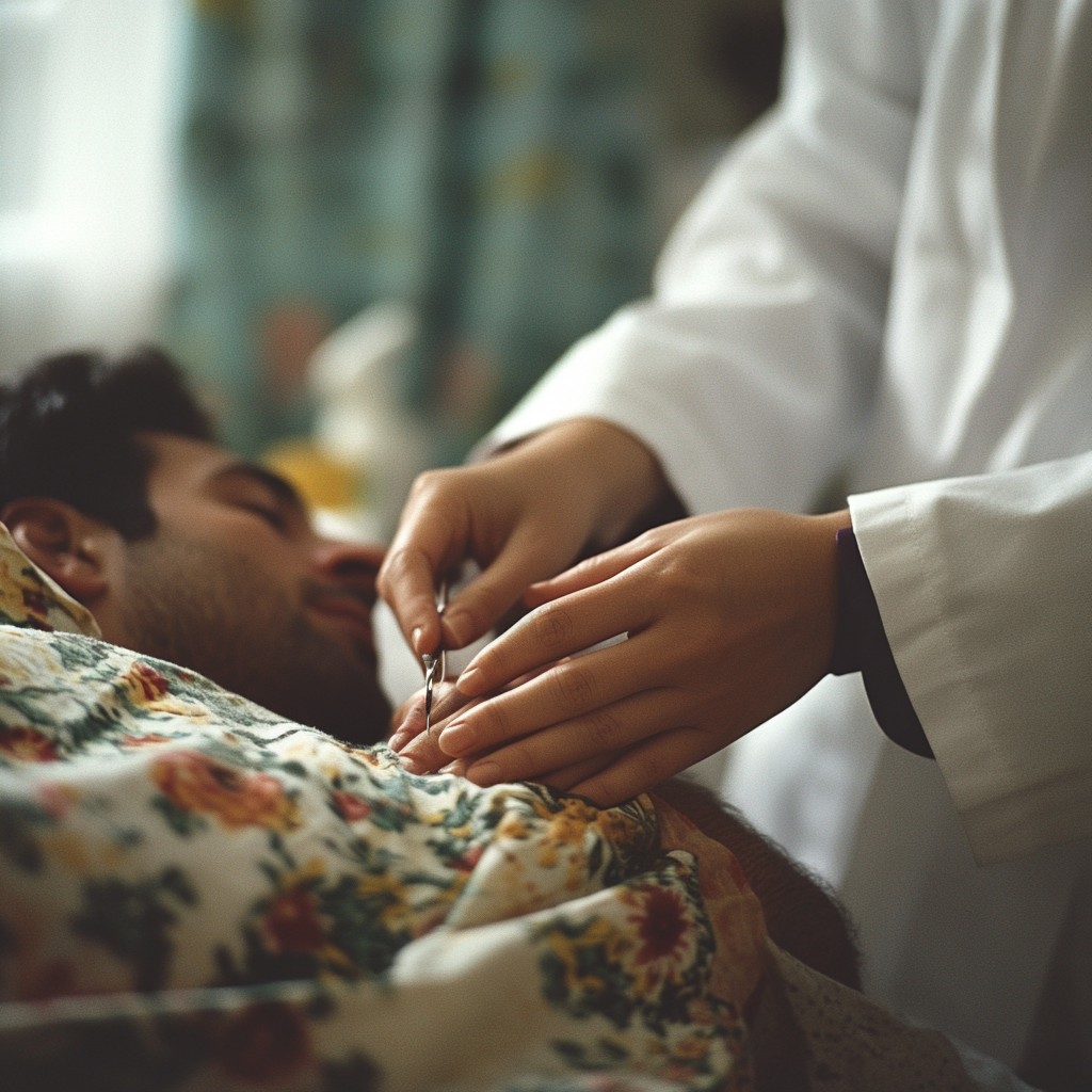 A woman helping a patient | Source: No source