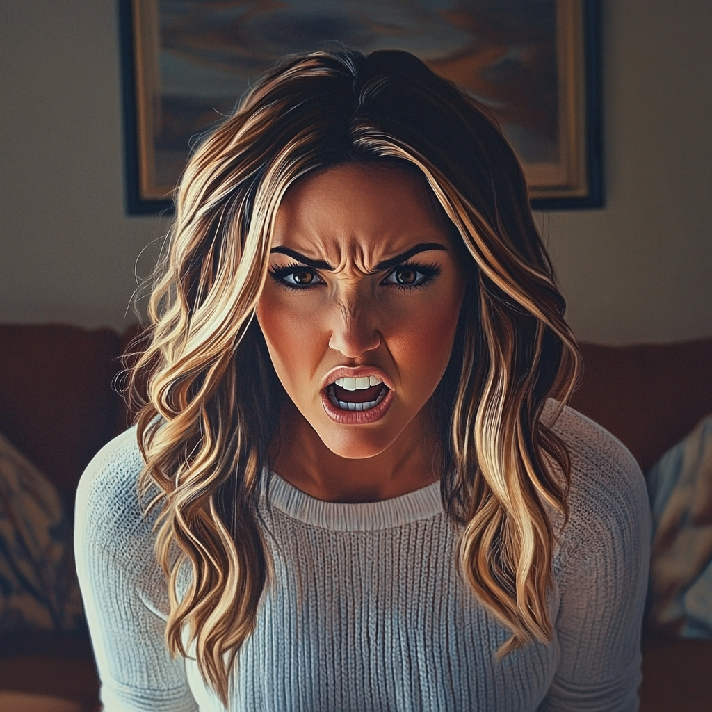 A furious woman arguing with someone | Source: No source