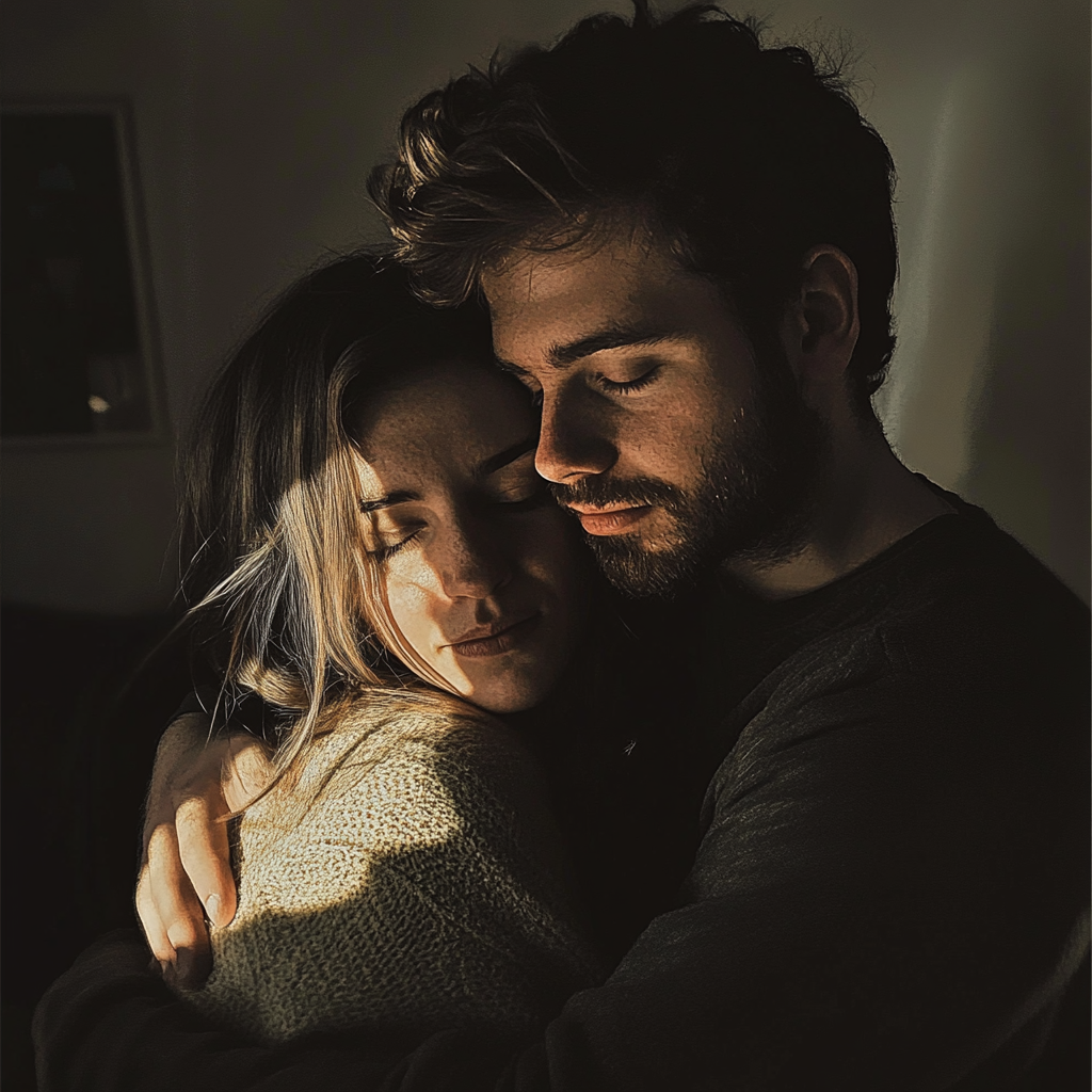 Couple hugging | Source: no source