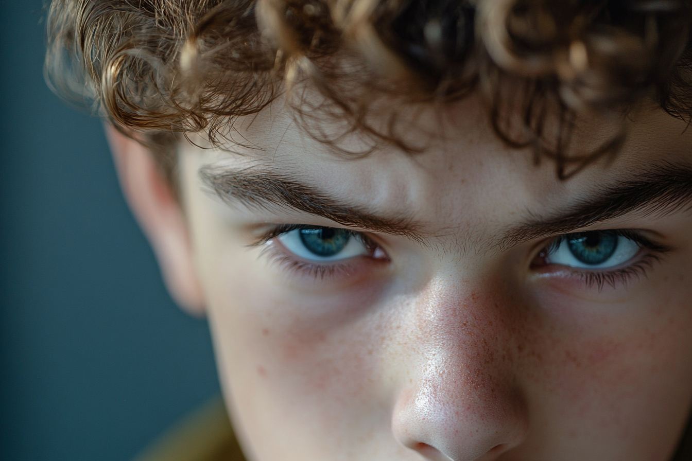 A teen boy glaring at someone | Source: No source