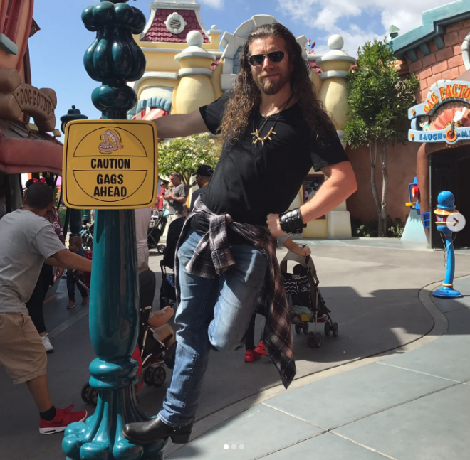 Joshua Brown poses for a selfie at Disneyland on November 25, 2025 | Source: Instagram/respectthedanger