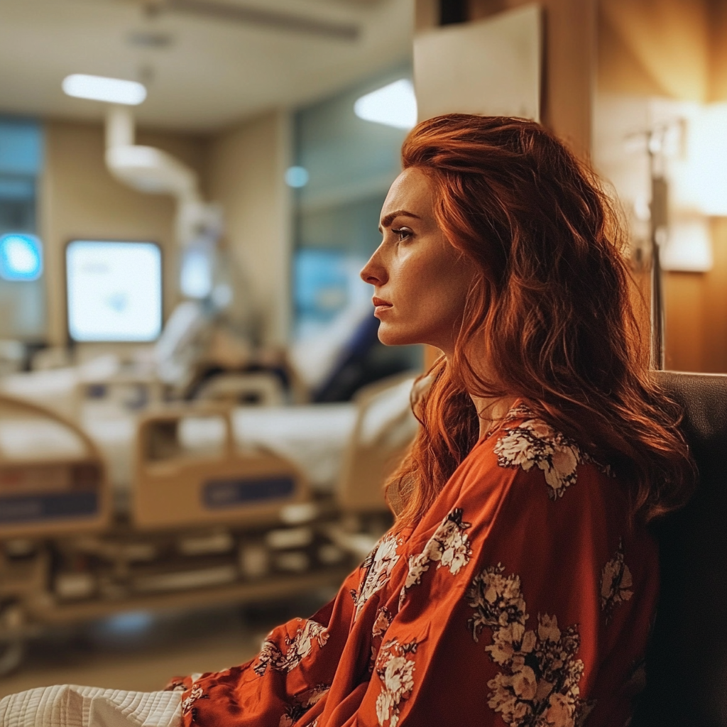 A serious red-headed woman | Source: No source