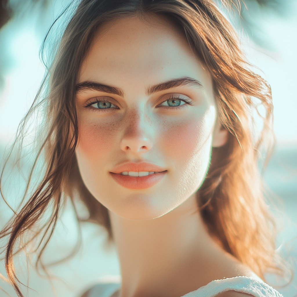 A woman looking straight ahead, smiling | Source: no source