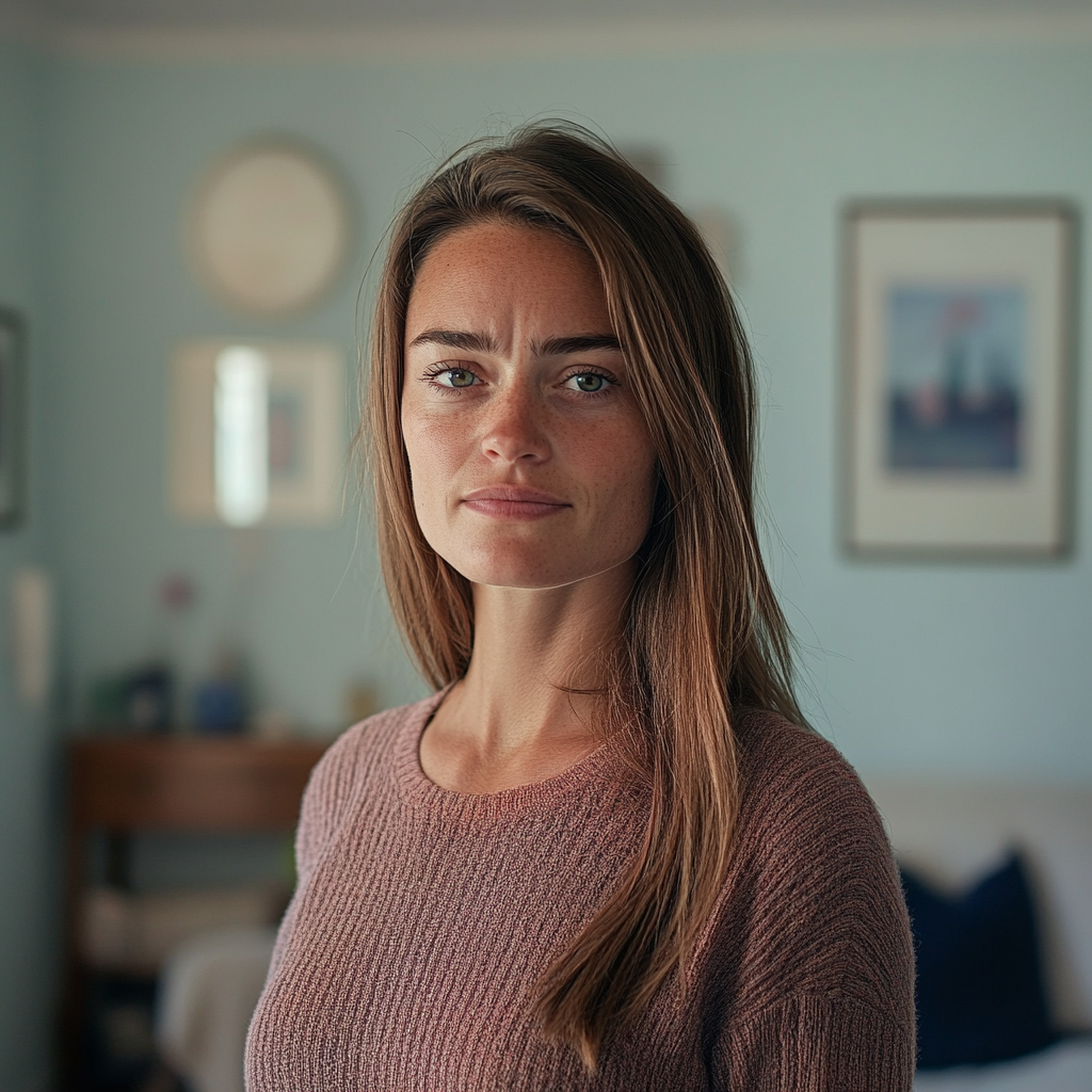 A woman standing in her living room | Source: No source