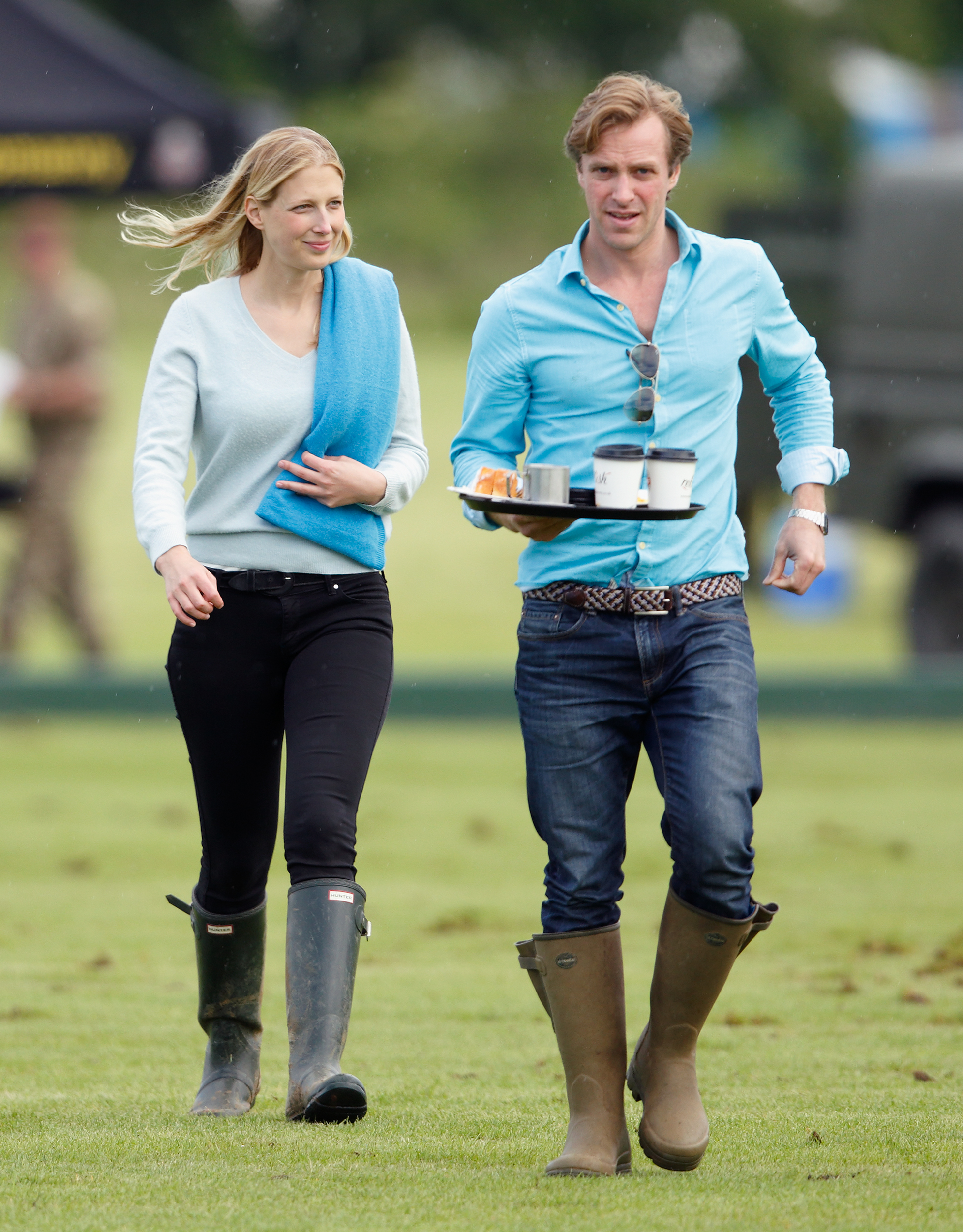 Lady Gabriella Windsor and Tom Kingston attend the Jerudong Trophy polo match at Cirencester Park Polo Club on June 25, 2016 in Cirencester, England. | Source: Getty Images