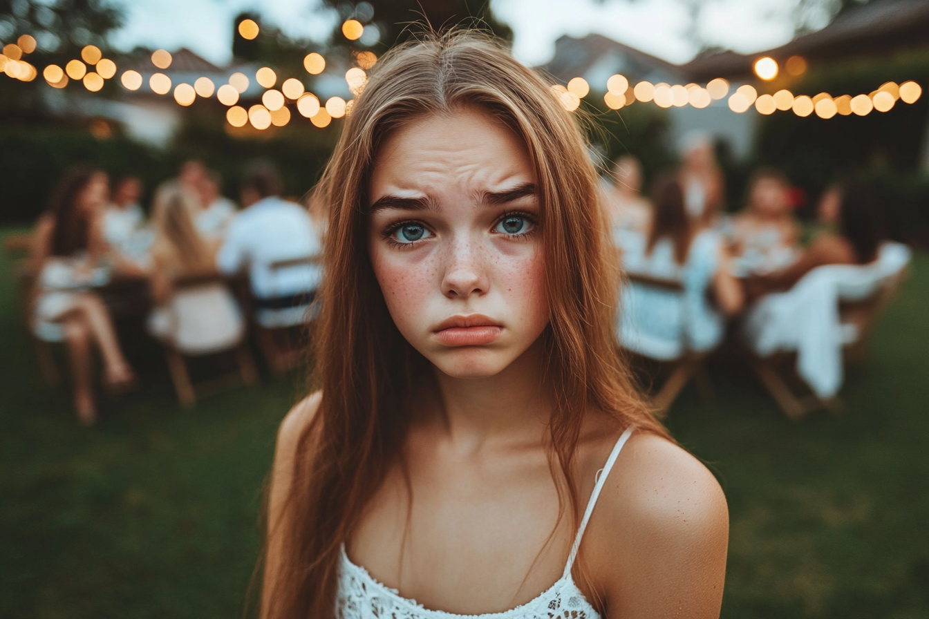 A teenage girl, looking sad | Source: No source