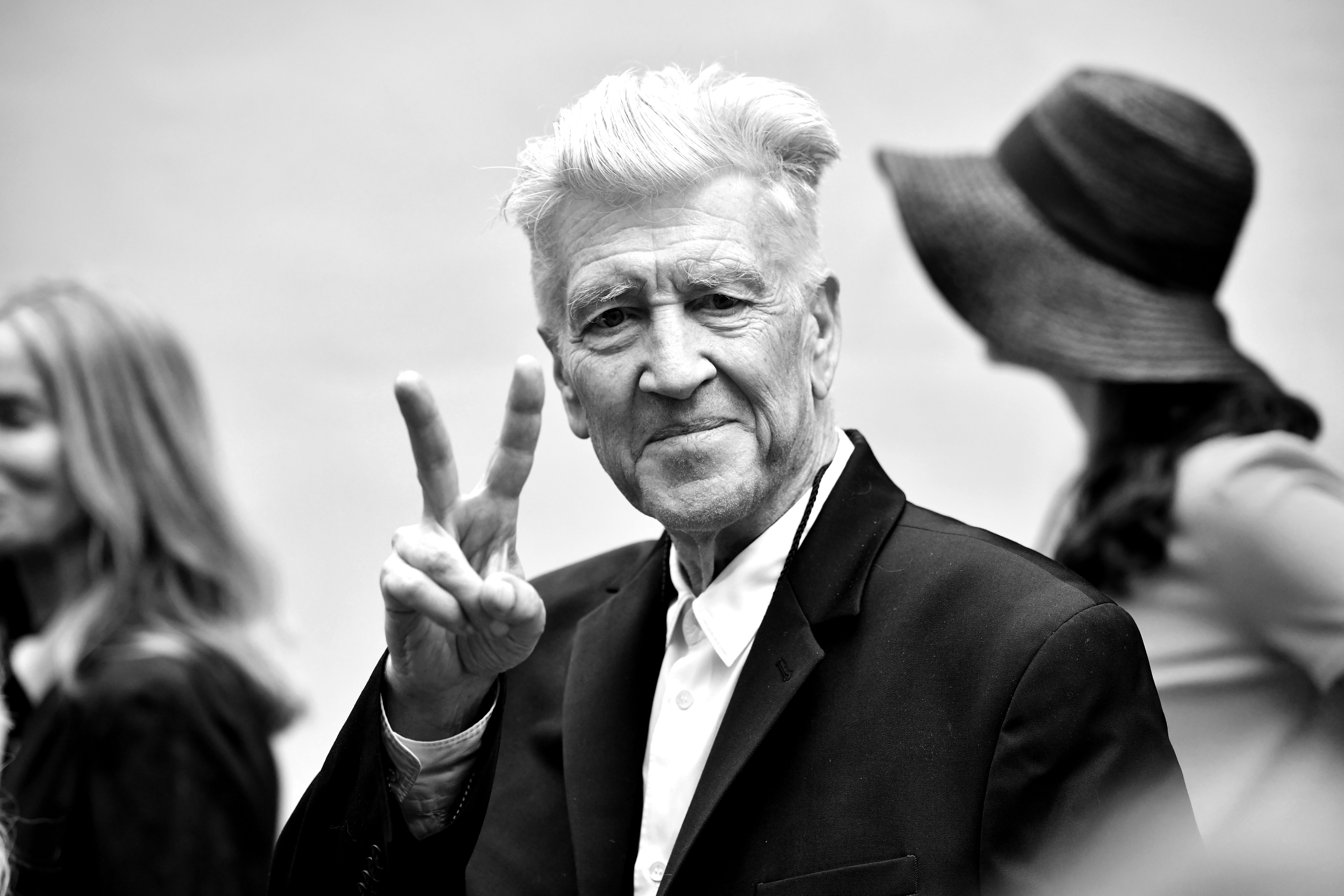 David Lynch at the Peace and Love Birthday Celebration for Ringo Starr at Capitol Records Tower on July 7, 2019. | Source: Getty Images