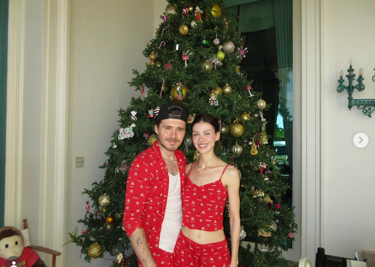 Brooklyn Beckham and Nicola Peltz celebrate Christmas in a post dated December 26, 2025 | Source: Instagram/brooklynpeltzbeckham