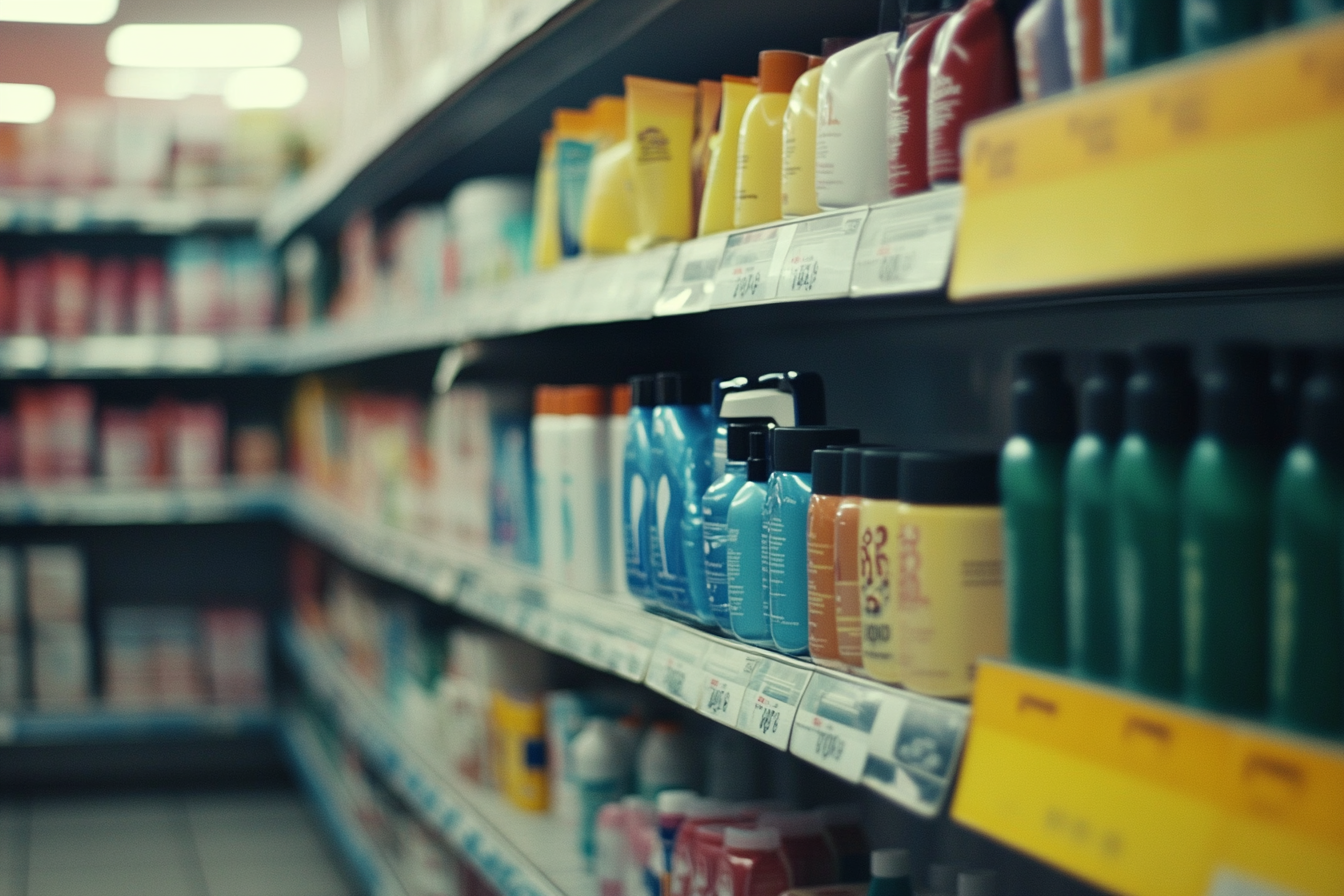 The toiletries aisle in a supermarket | Source: no source