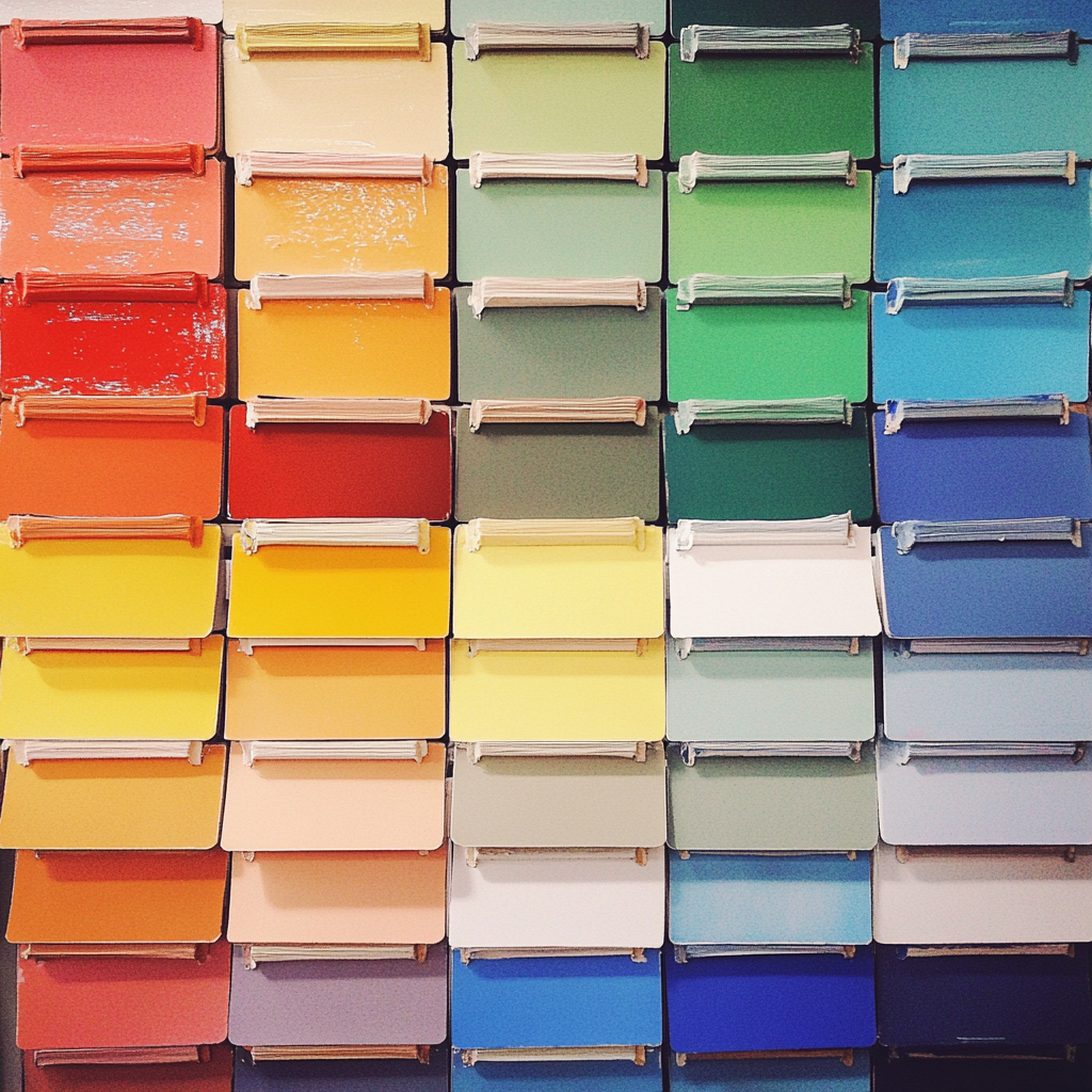 Paint swatches in a store | Source: No source