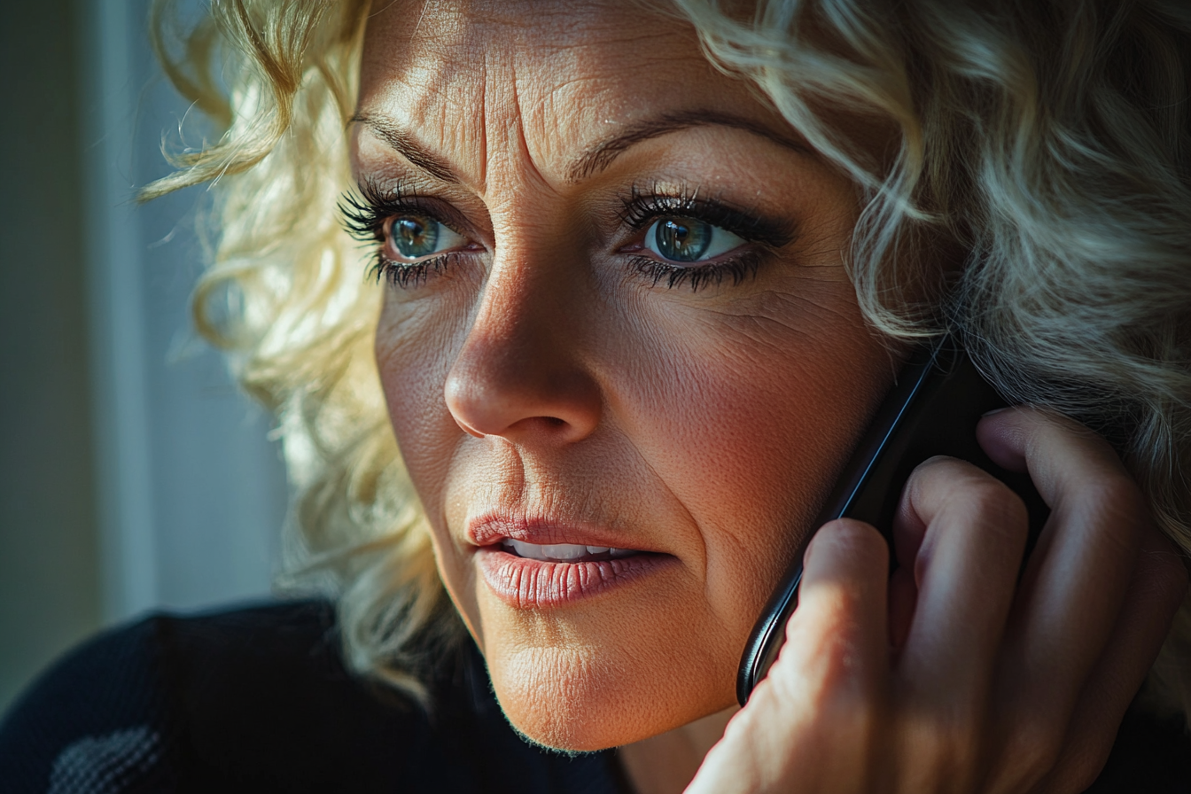 A worried woman using the phone | Source: no source
