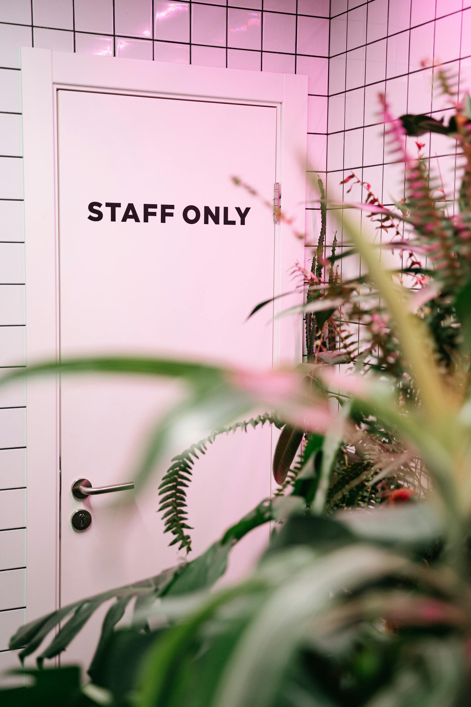 A door marked for staff only | Source: Pexels