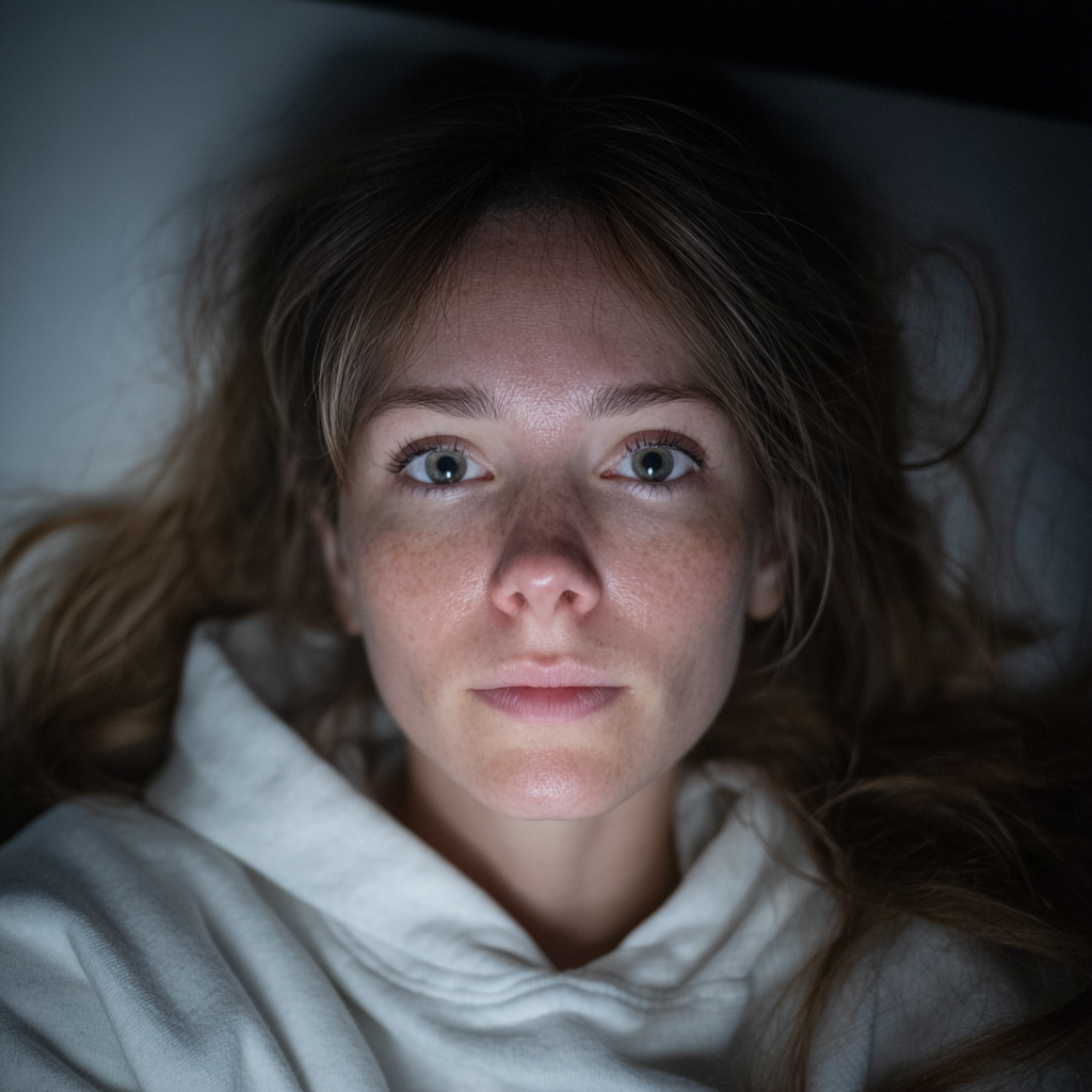 An emotional woman laying in her bed | Source: No source