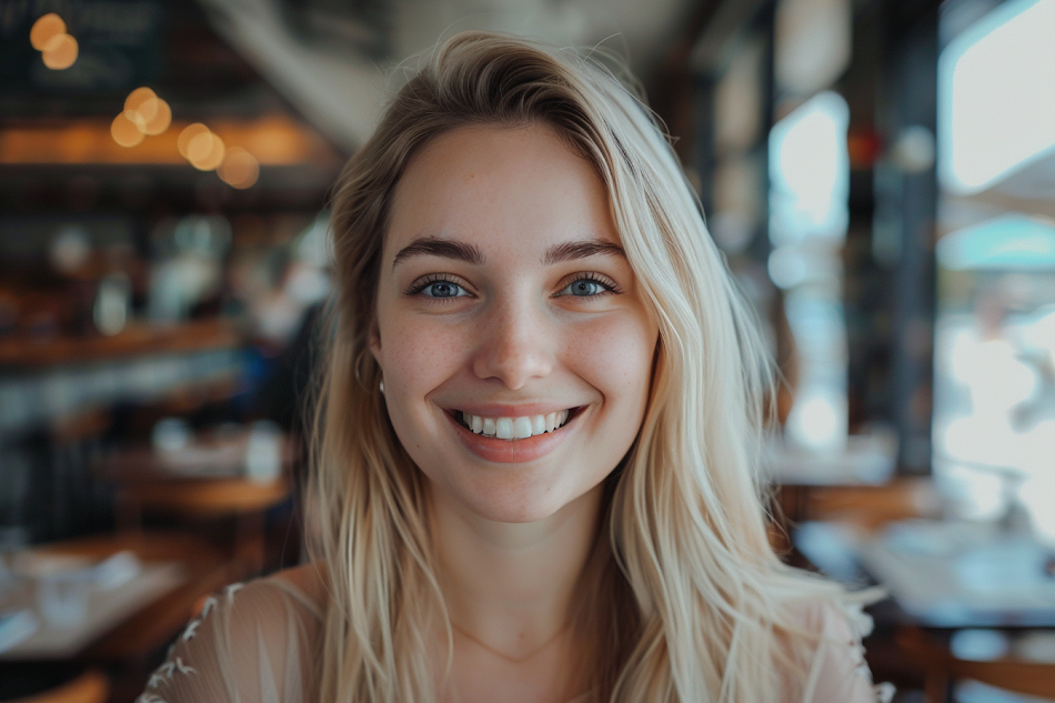 A woman smiling | Source: No source