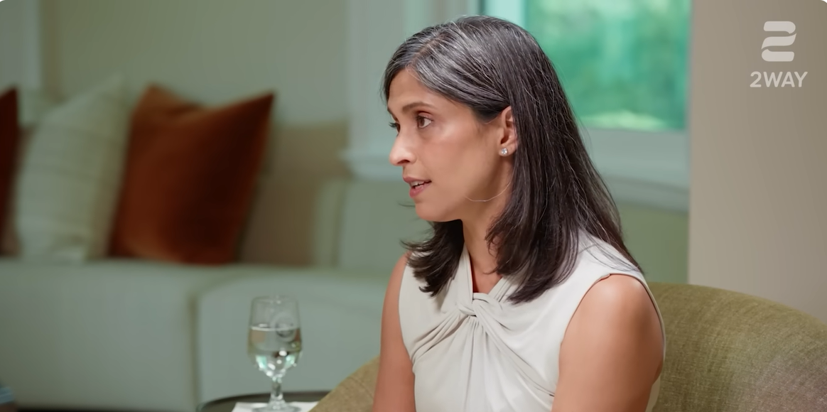 Usha Vance as seen in a video post dated June 25, 2025. | Source: YouTube/CitizenMcCainwithMeghanMcCain