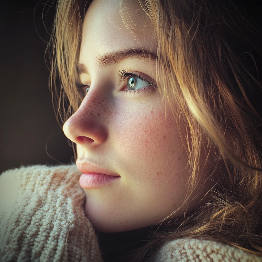 Young woman in deep thoughts | Source: No source