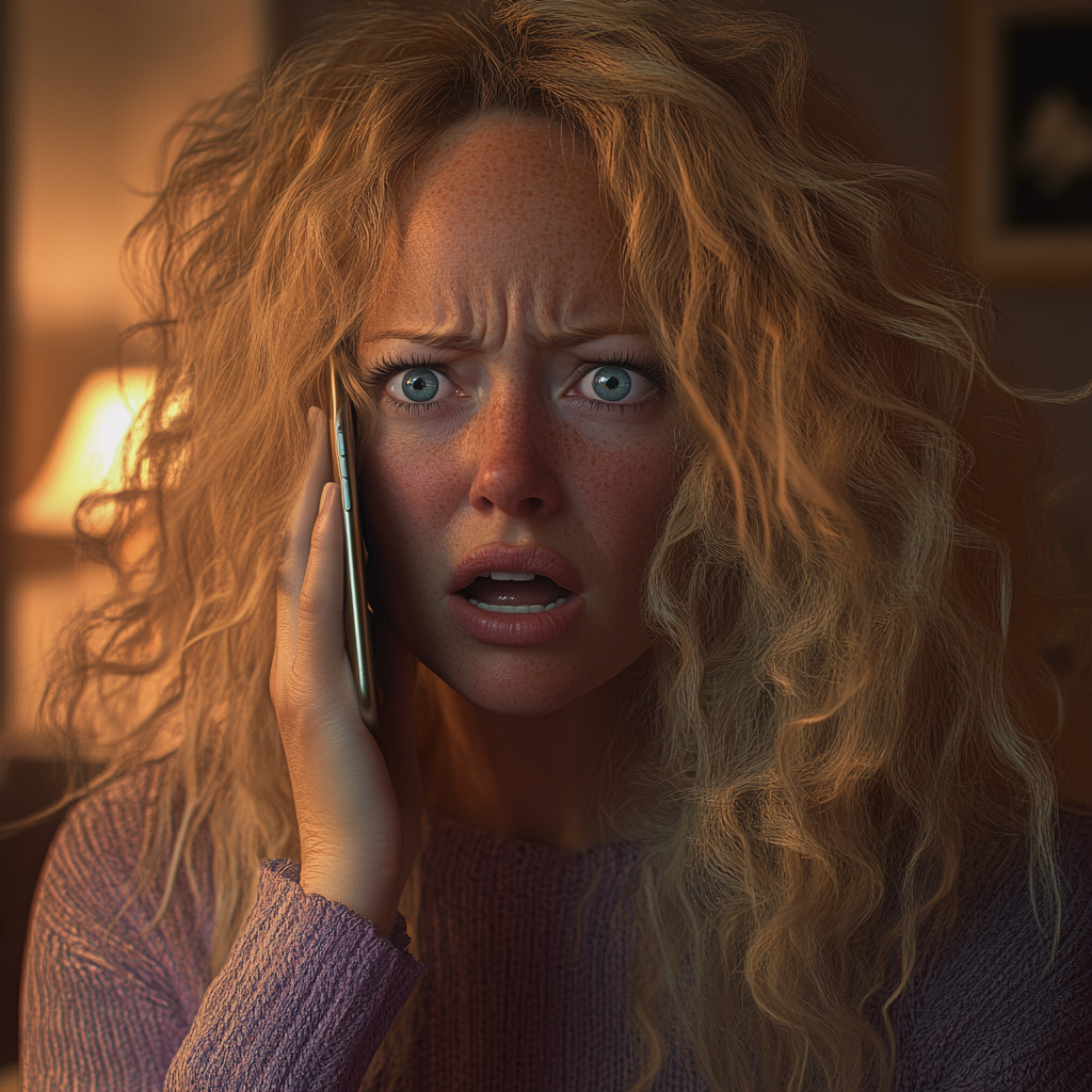 An angry woman talking on the phone | Source: no source