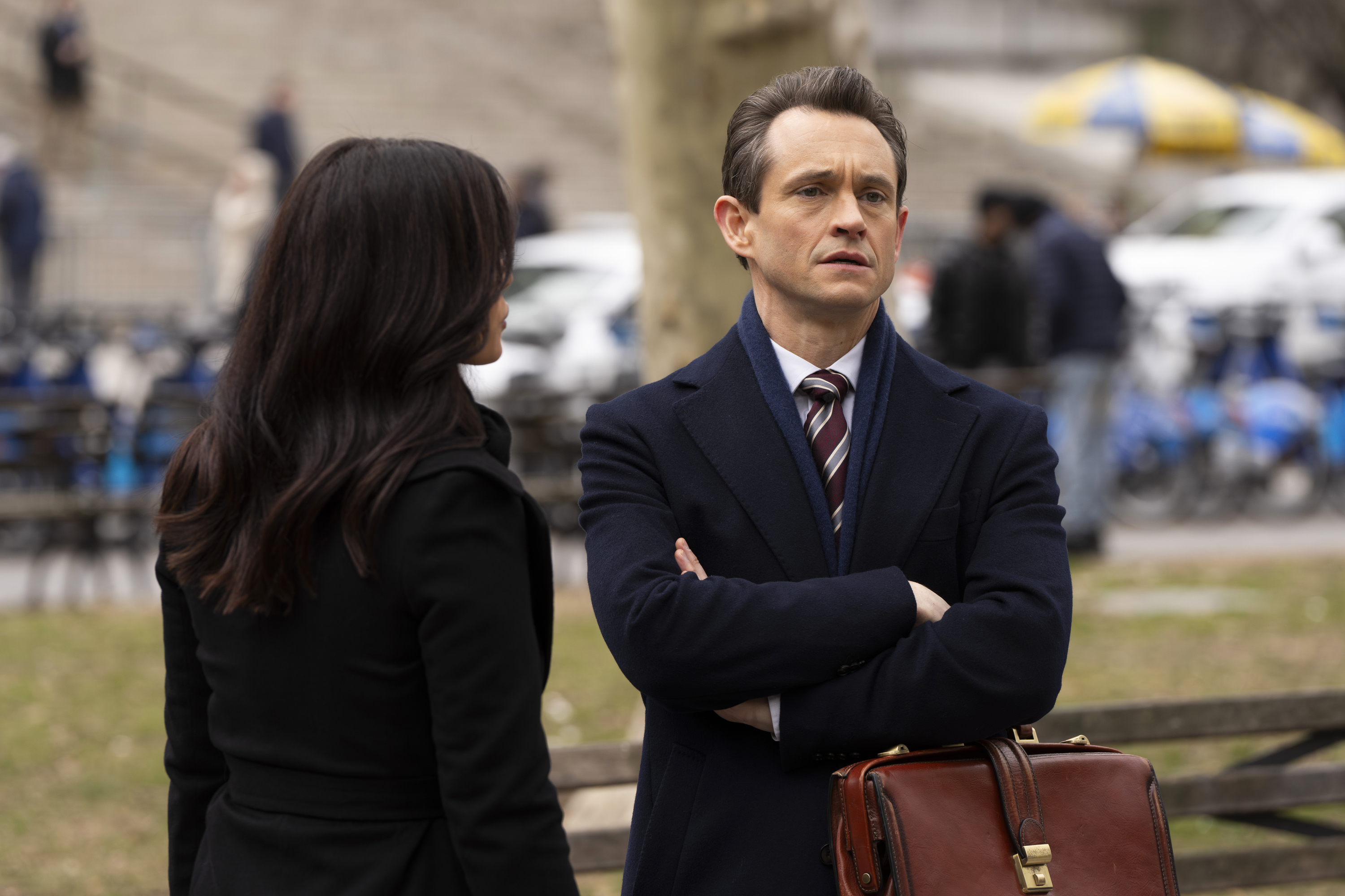 Hugh Dancy as ADA Nolan Price on "Law & Order" in 2024. | Source: Getty Images