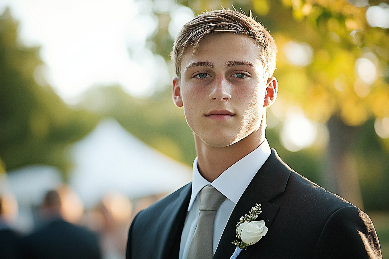 A young man looking straight ahead | Source: No source
