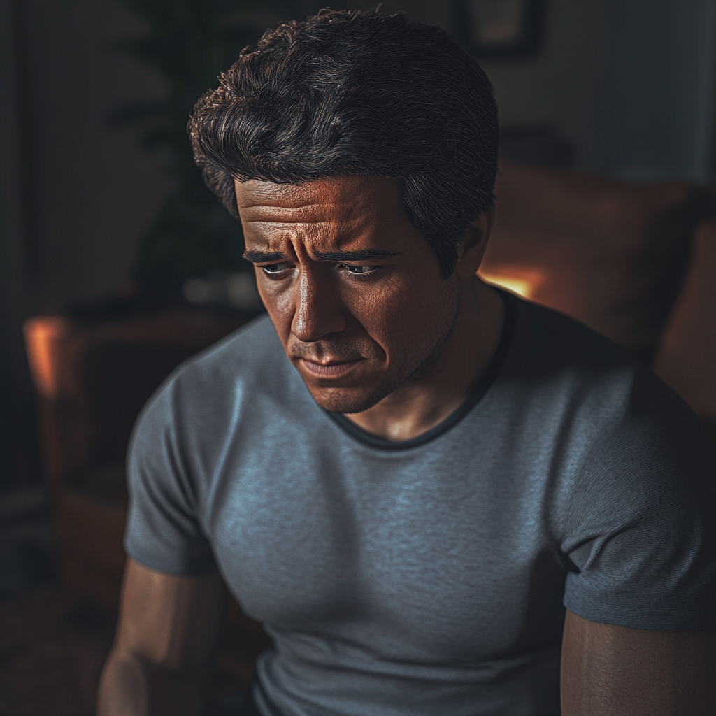 A man sitting on the couch | Source: No source