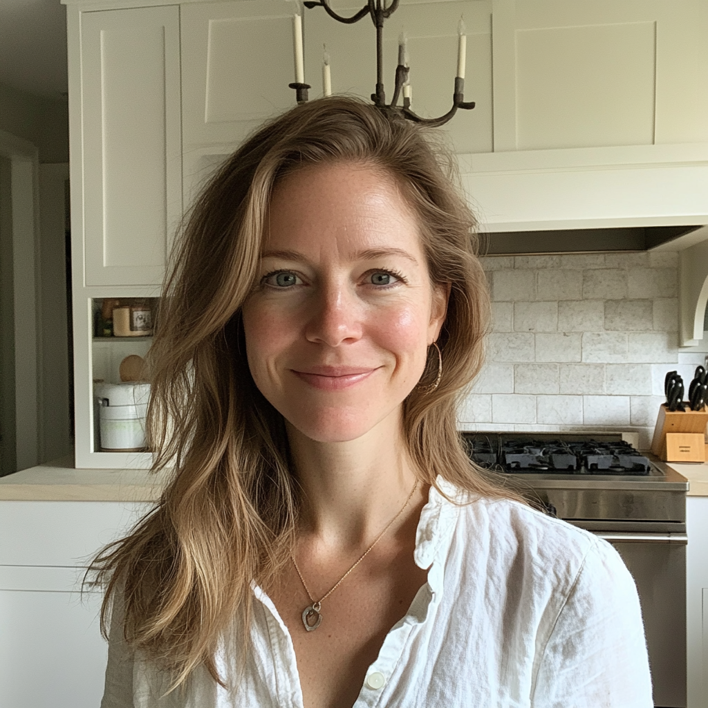 A woman standing in a kitchen | Source: no source