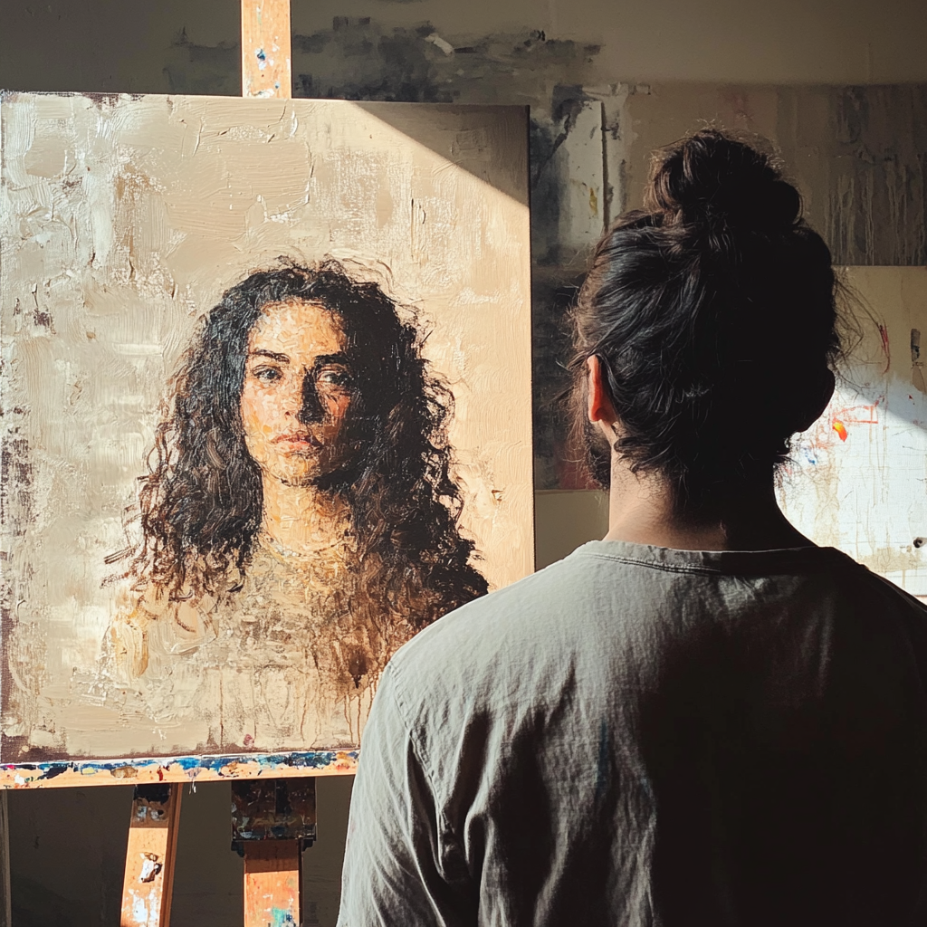 A man painting | Source: no source