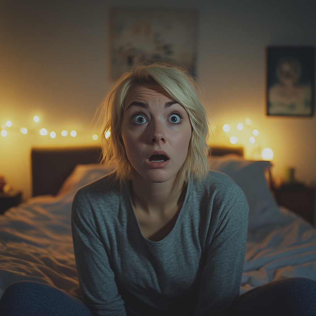 A shocked woman looking at the scene in front of her | Source: no source