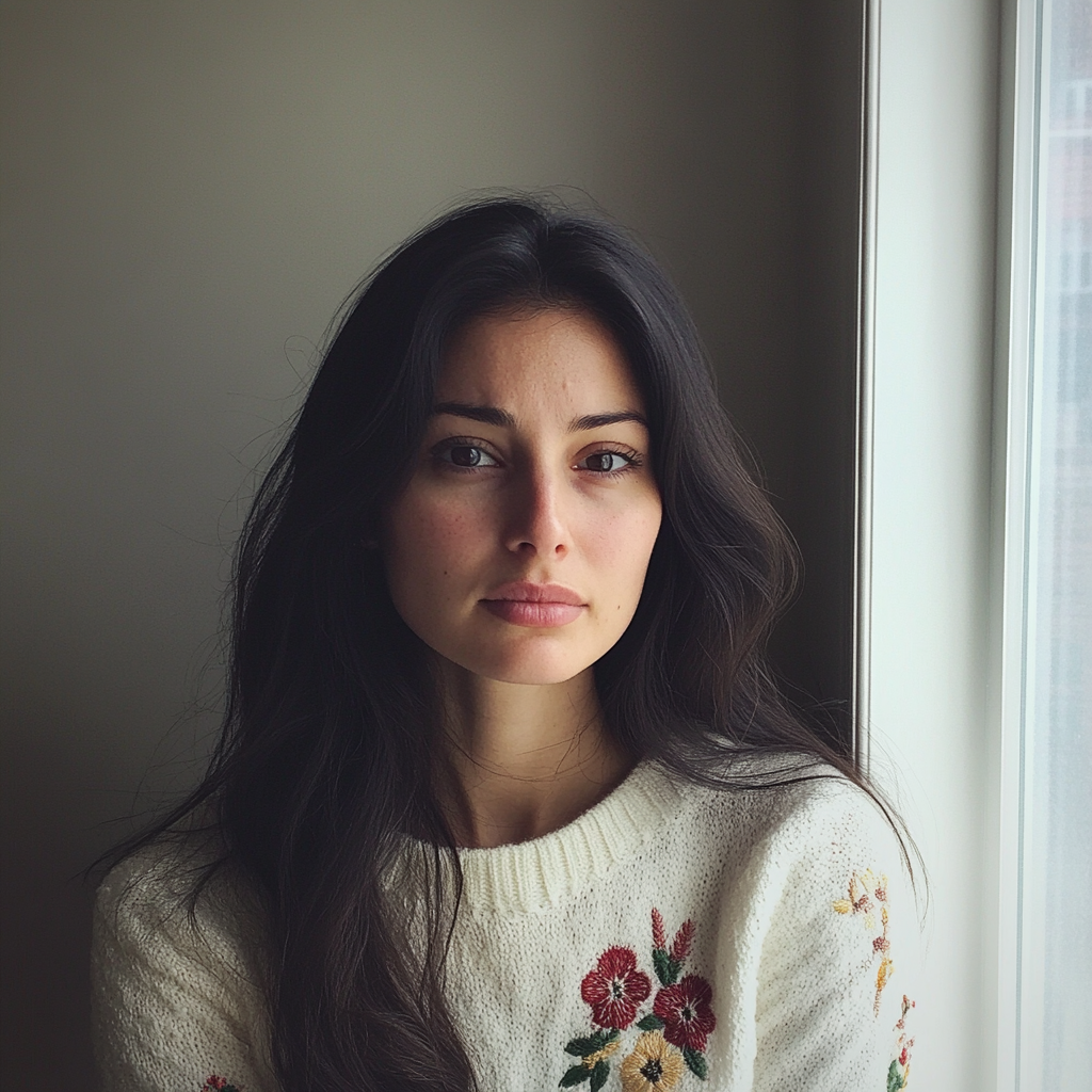 A close up of a woman wearing a white jersey | Source: no source