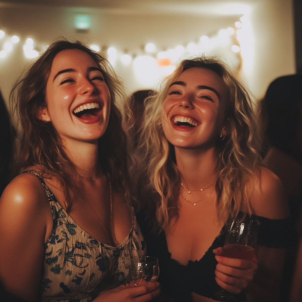 Smiling women at a party | Source: No source