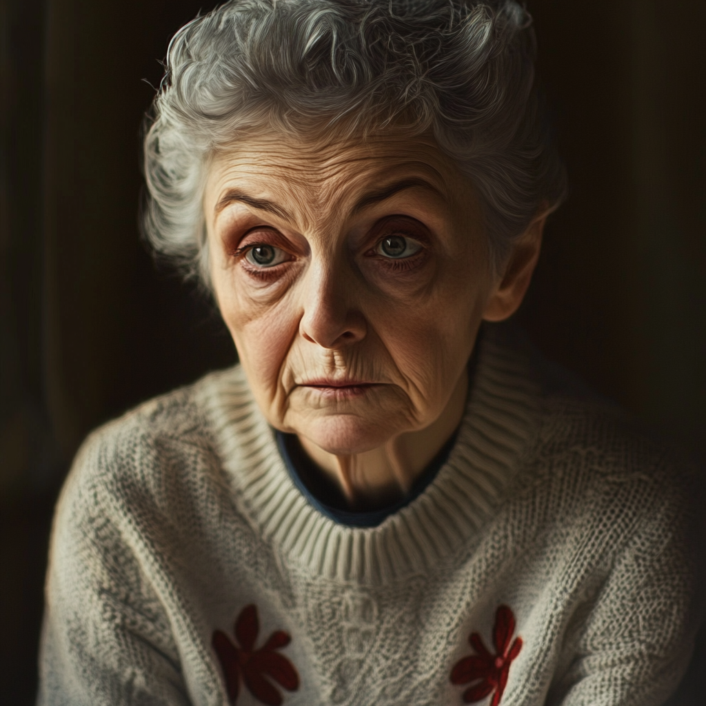 An elderly woman anticipating | Source: no source