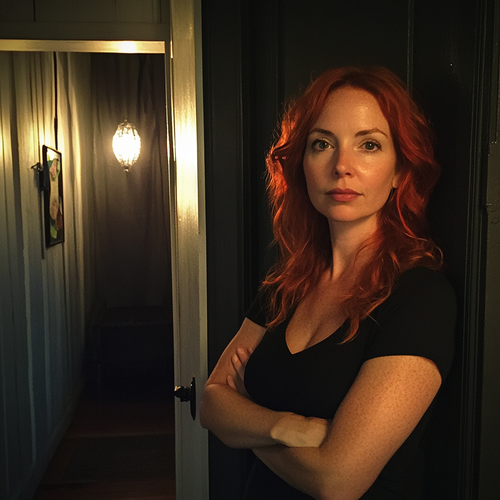 A woman standing in a doorway | Source: No source