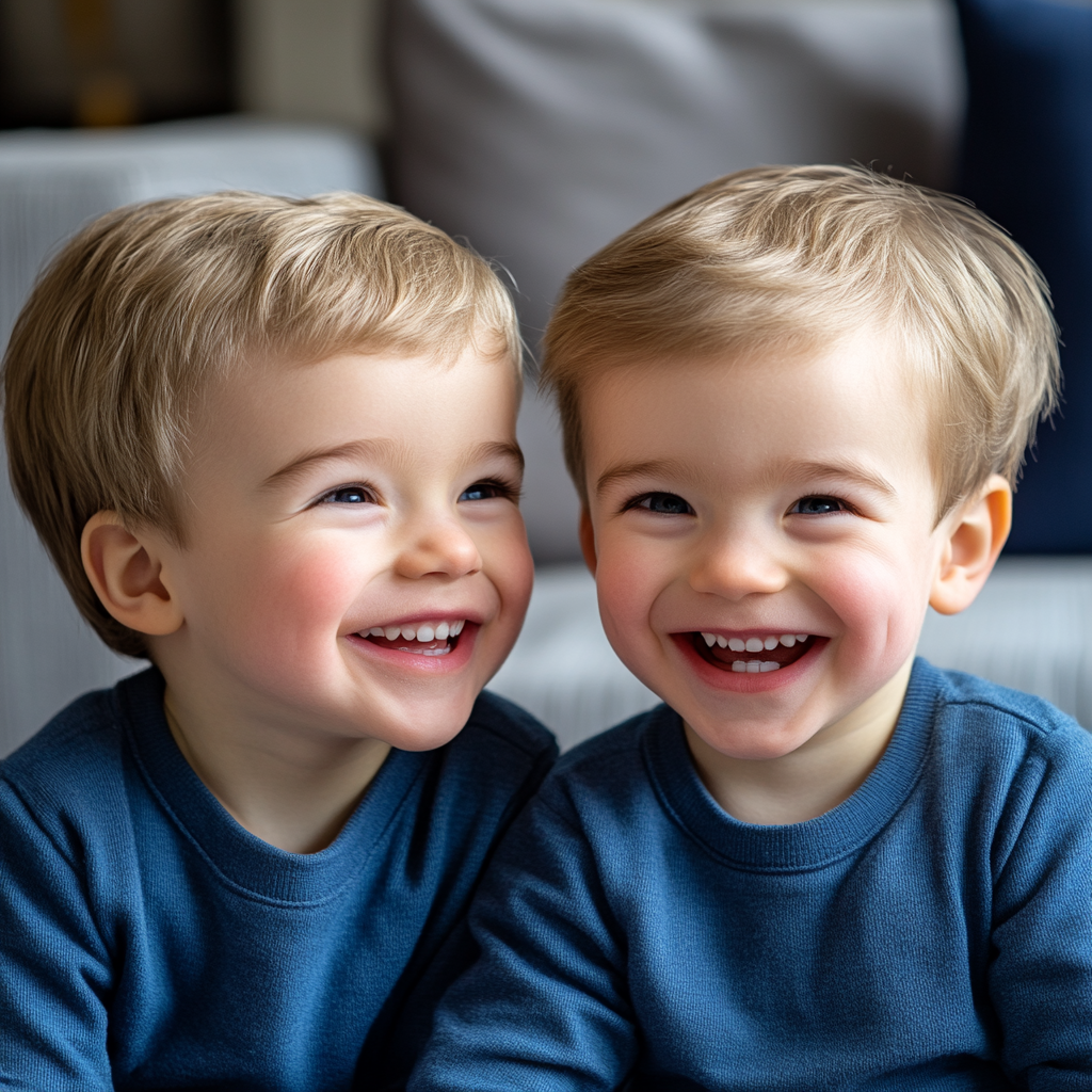 Happy twin boys | Source: no source