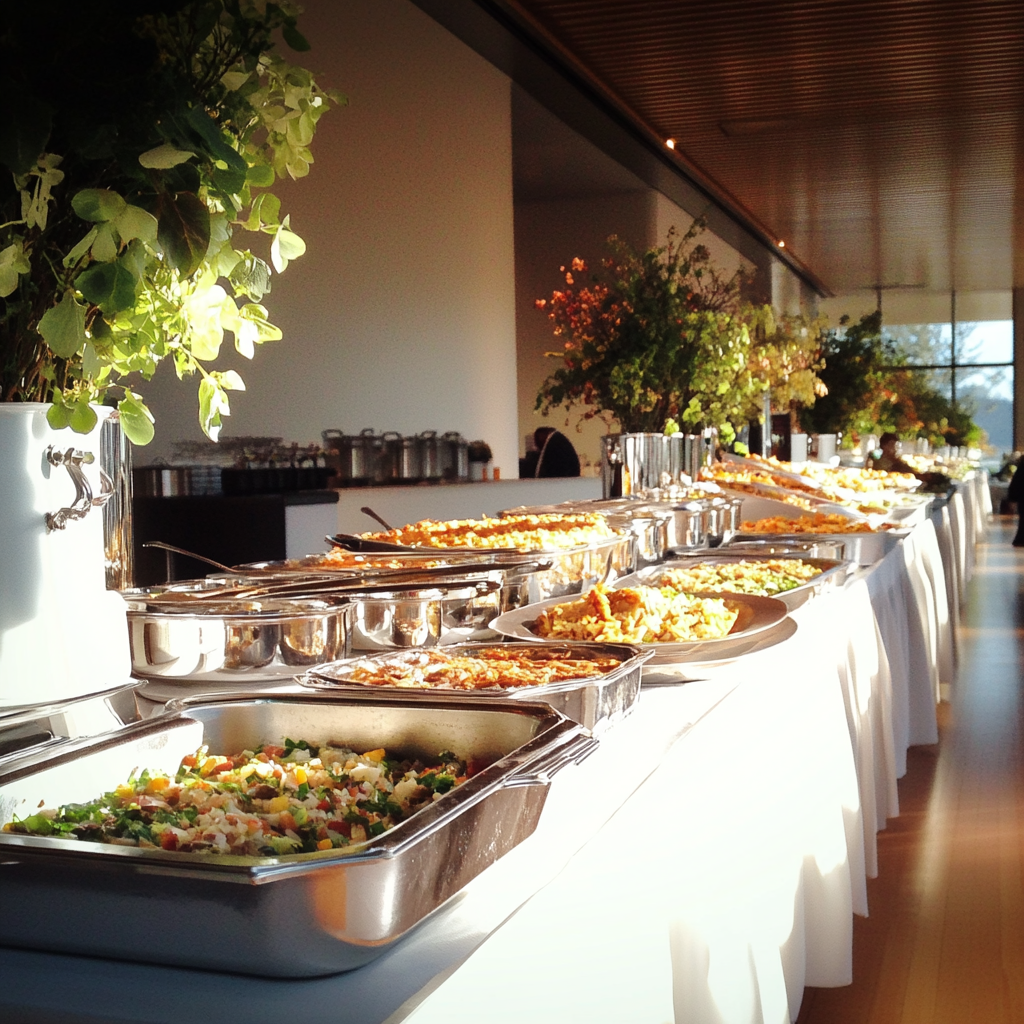 A wedding buffet | Source: No source